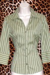 Olive Green Shirt Sharp And Smart Size: S
