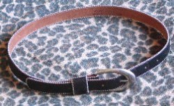 Gently worn Flashy Leather Belt