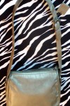 Pre-Owned Liz Claiborne Metallic Leather Shoulder Bag