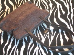 Pre-Owned Soft Woven Brown Handbag