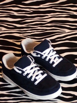 Well-Padded Navy Canvas Sneakers