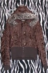SHORT Warm Dark Brown Winter Hoodie Jacket